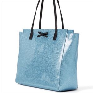 Kate Spade Mavis Taden Tote Lakesedge Blue Glitter